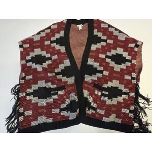 Forever 21 Blanket‎ Cardigan Sweater Size Medium Aztec Southwest